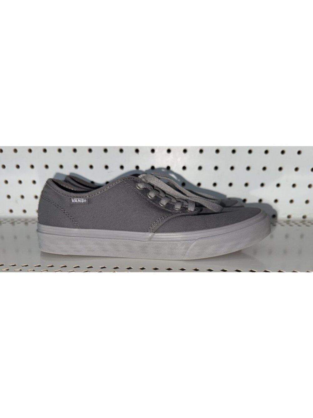 VANS Authentic Womens Canvas Athletic Skate Shoes Size 7.5 Gray Paisley Print